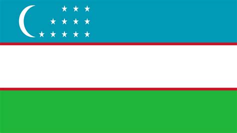 uzbekistan flagg